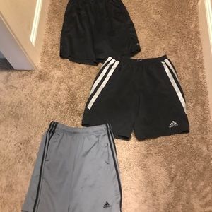 3 men’s athletic shorts size medium
